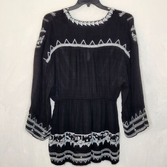 Free People Saffron Embroidered Tunic Size Medium - Picture 9 of 11